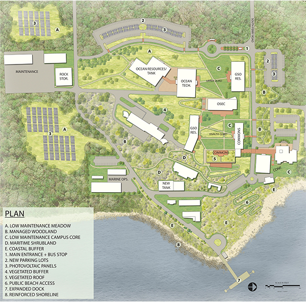 University Of Rhode Island Campus Map Uri Narragansett Bay Campus Master Plan